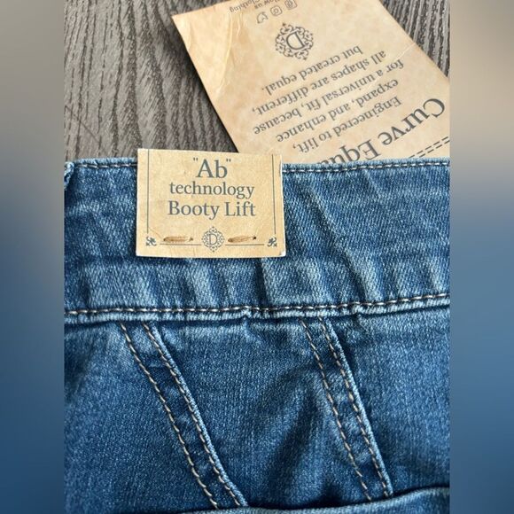 Democracy Ab technology high rise slimming panel Blue Denim Jeans - Picture 3 of 6